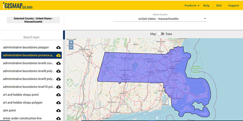 State Massachusetts Gis Data