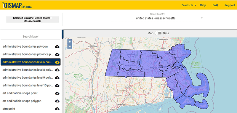 State Massachusetts Gis Data
