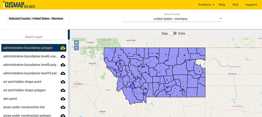 Montana State Gis Data