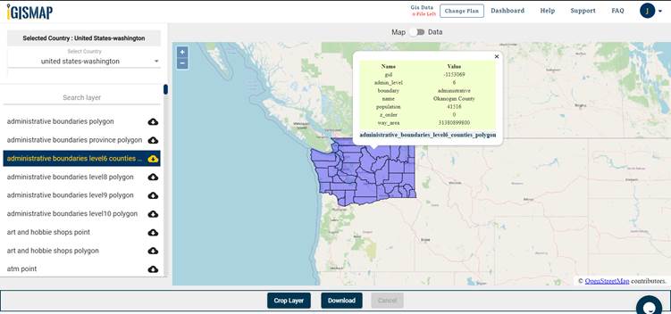 download Washington shapefile
