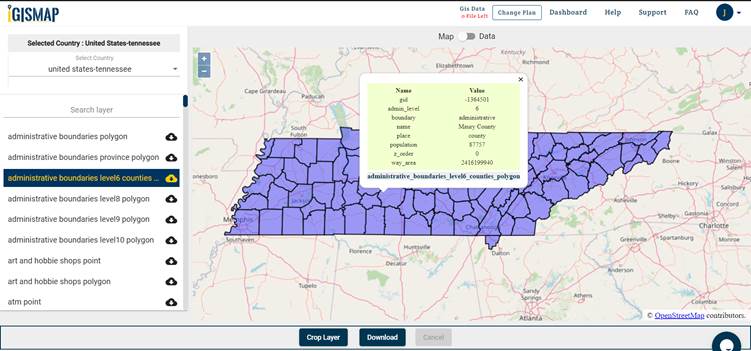 Tennessee gis maps