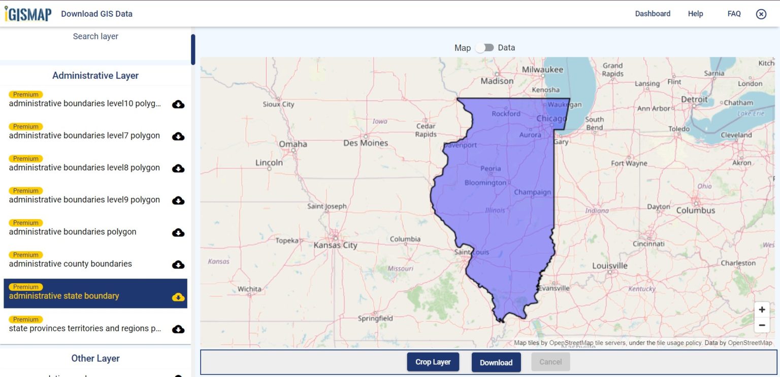Download Illinois Counties GIS data United States Railway, Highway