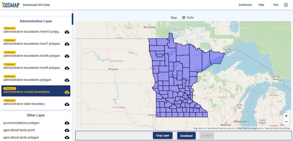 Washington County Mn Gis Download Minnesota Gis Maps - Boundary, County, Rail, Highway Line -
