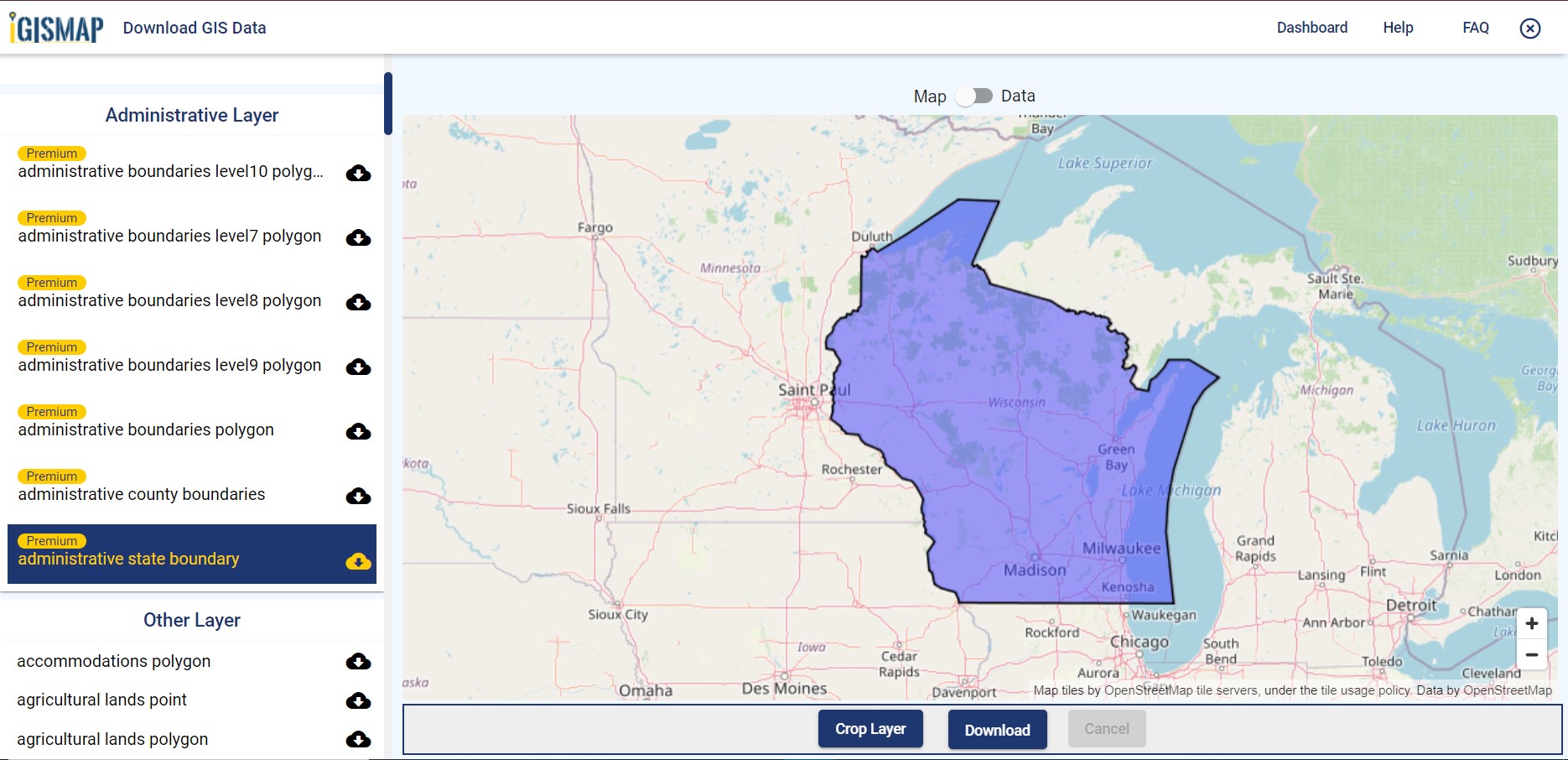 Bayfield County Wi Gis Download Wisconsin State Gis Maps – Boundary, Counties, Rail, Highway -