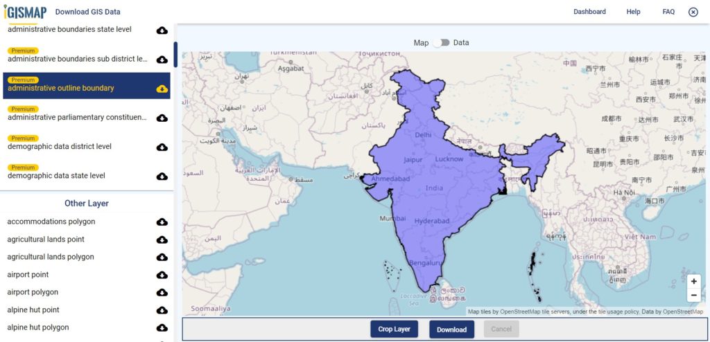 India GIS Data - National Boundary