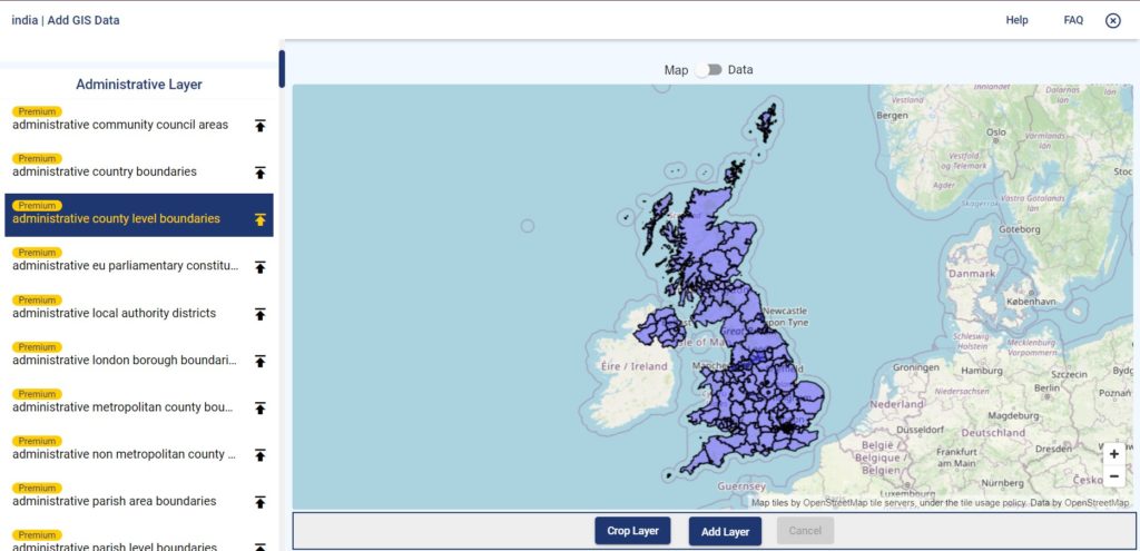 United Kingdom GIS Data - County Boundaries