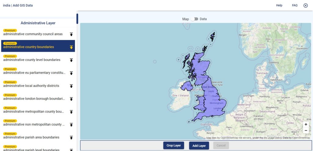 United Kingdom GIS Data - Country Boundaries