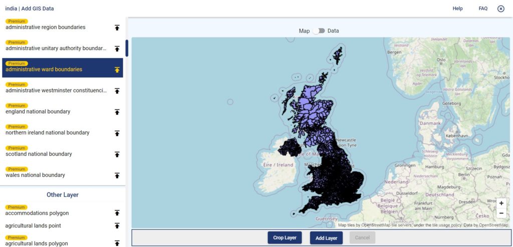 United Kingdom GIS Data - Ward Boundaries