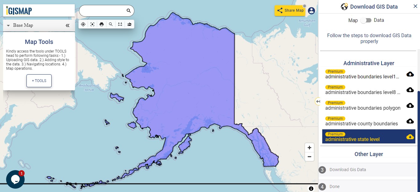 Alaska GIS data Shapefile, Kml, Administrative boundary, Boroughs