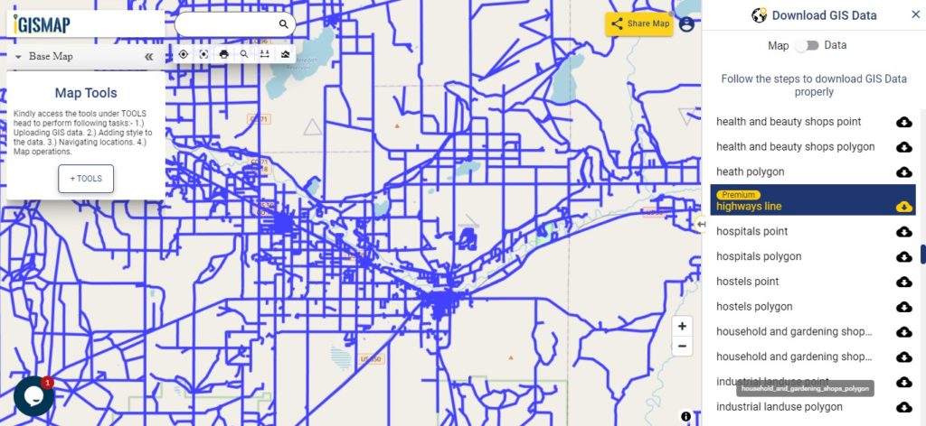 Colorado GIS Data  - Highway Line