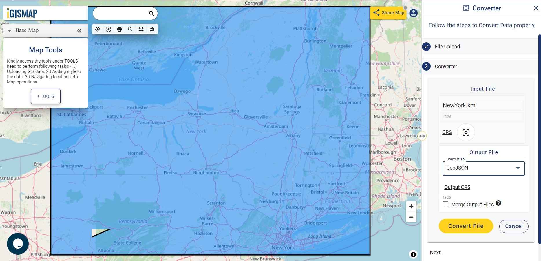 Convert kml to geojson