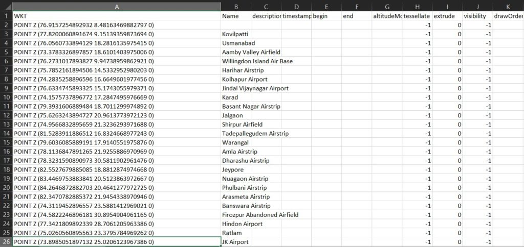 Converter Tool - Output CSV File