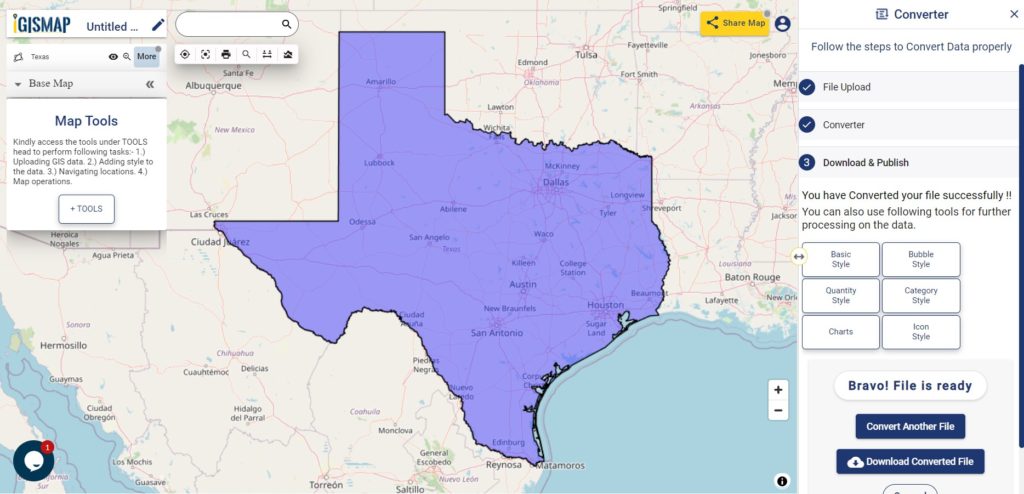 Convert Shapefile to DXF Download and Publish Shapefile