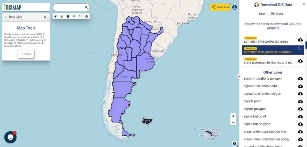 Argentina Province Boundaries