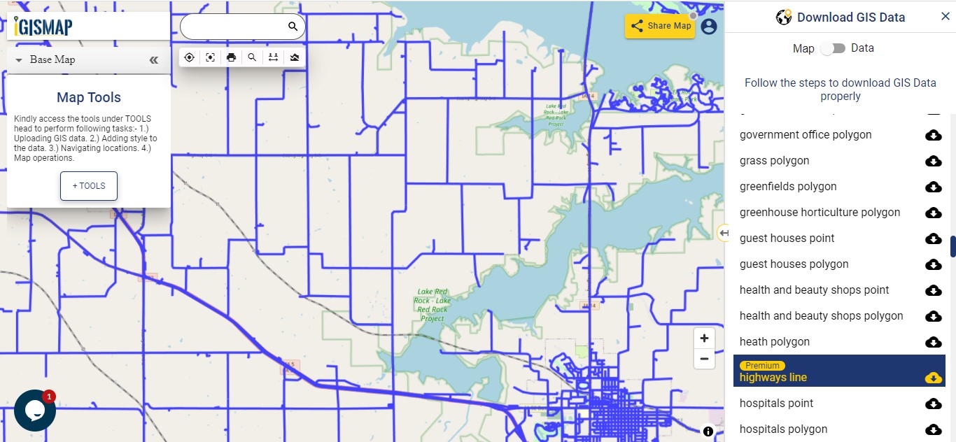 Download Iowa USA State GIS Data Counties, boundaries, railways