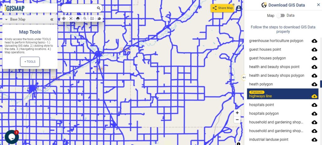 Kansas GIS Data - Highway Line