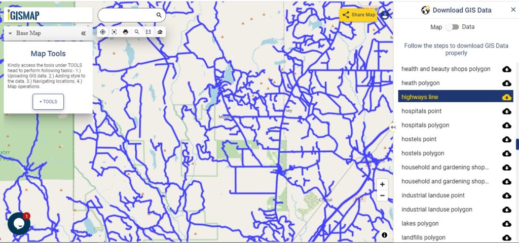 Maine GIS Data - Highway Line