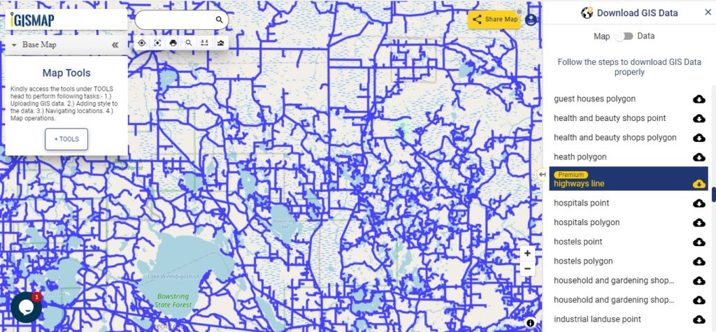 Minnesota GIS Data - Highway Line