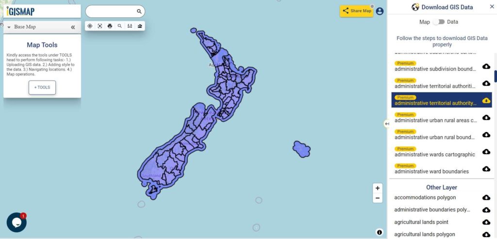 New Zealand Territorial Authority Boundaries