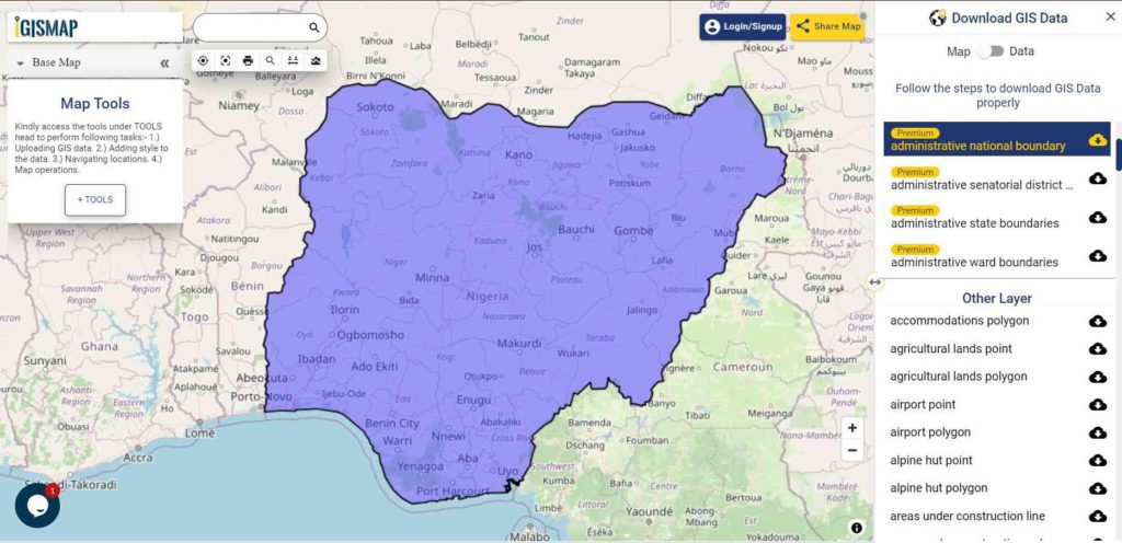 Nigeria National Boundary