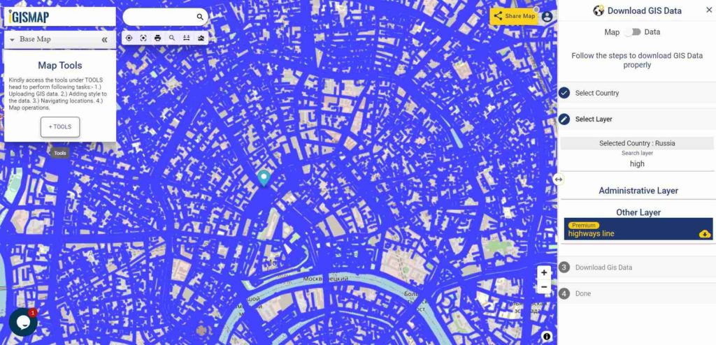 Russia GIS Data - Highway Lines