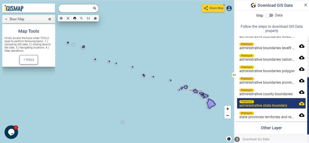 Hawaii GIS Data - State Boundary