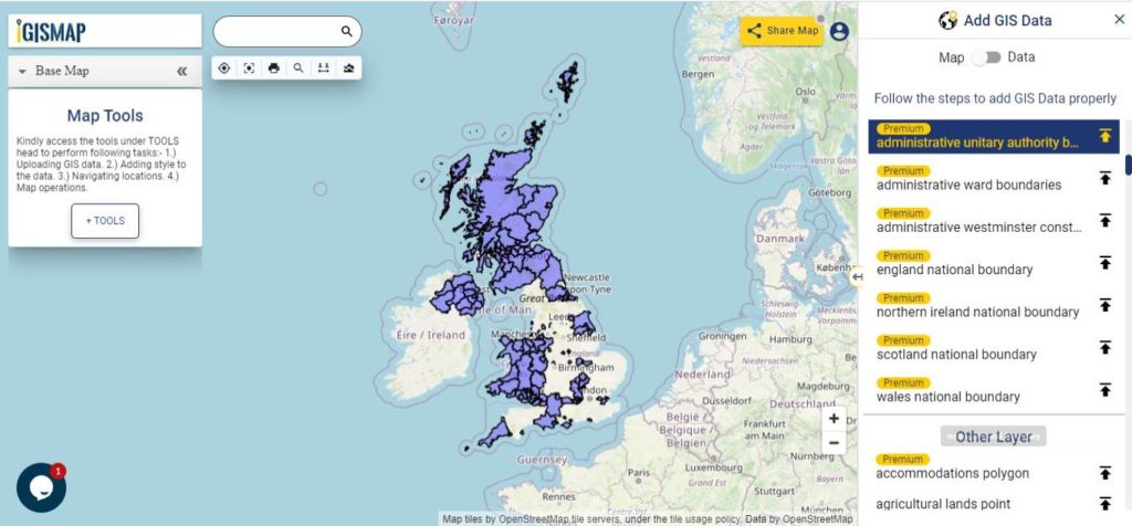 United Kingdom GIS Data - Unitary Authority Boundaries