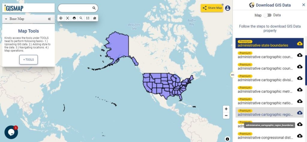 United States of America GIS Data - State Boundaries