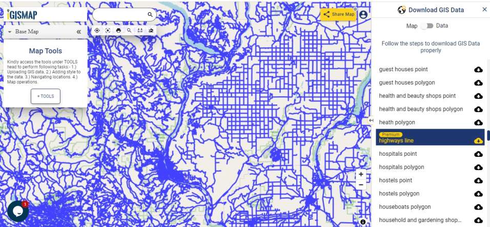 Washington GIS Data - Highway Line