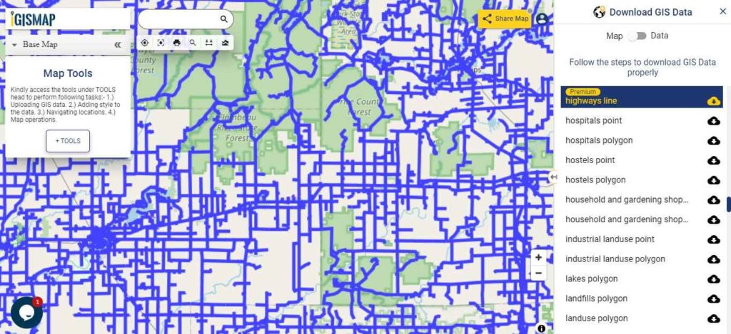 Wisconsin GIS Data - Highway Lines