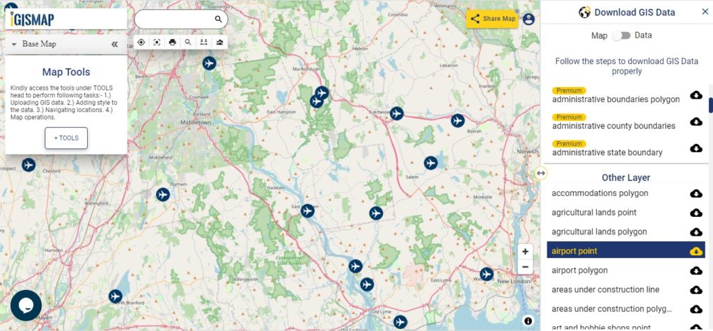 Connecticut GIS Data - Airport Points