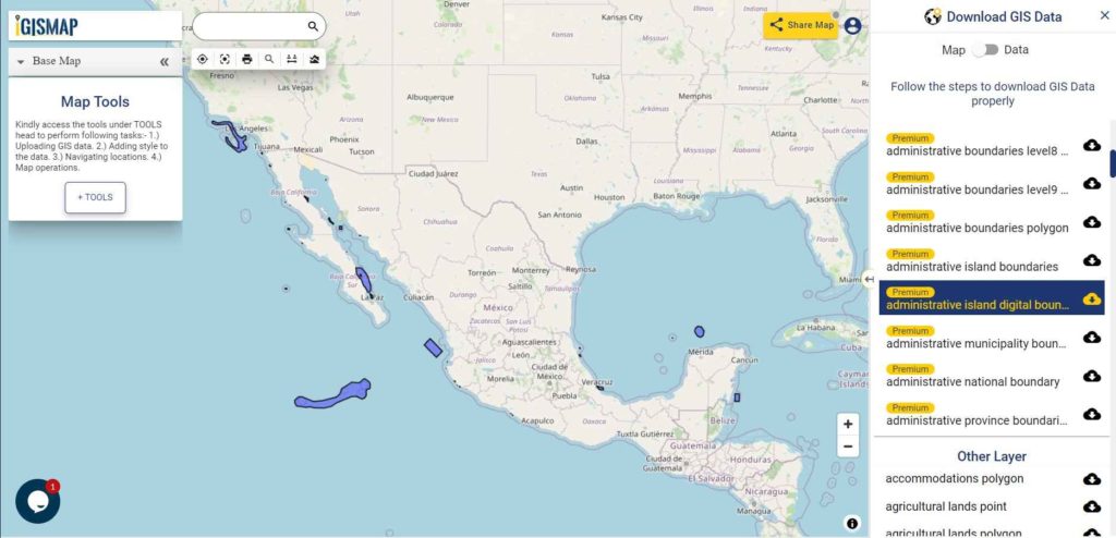 Mexico Island Territory Boundaries