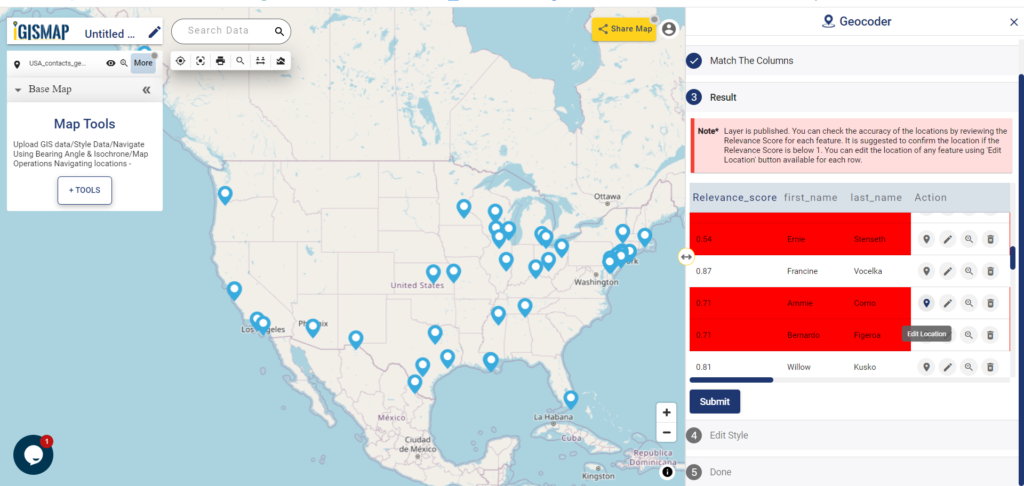 Geocoder Result