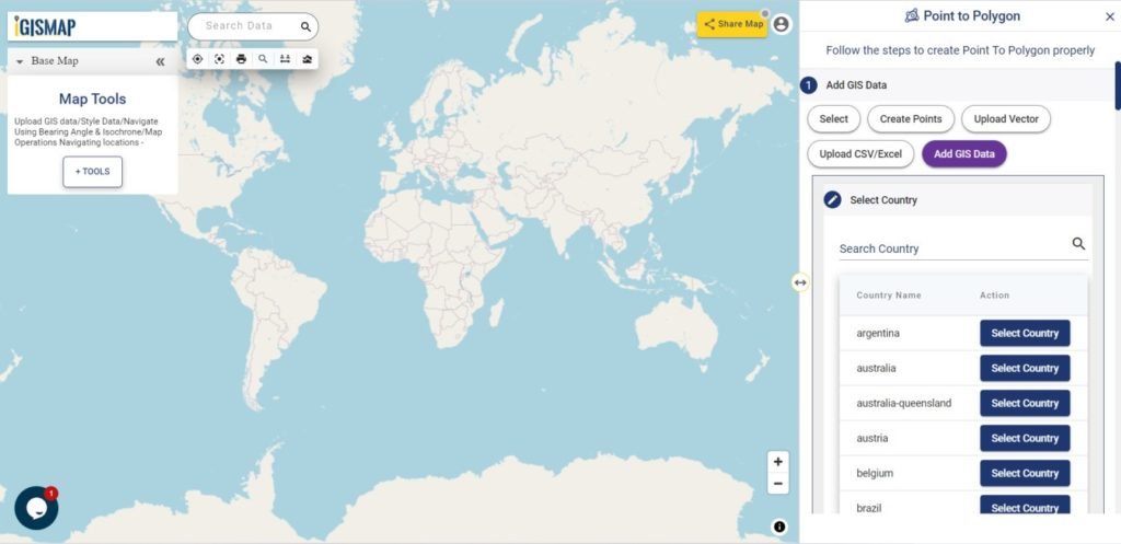 Conversion of GIS points to polygon