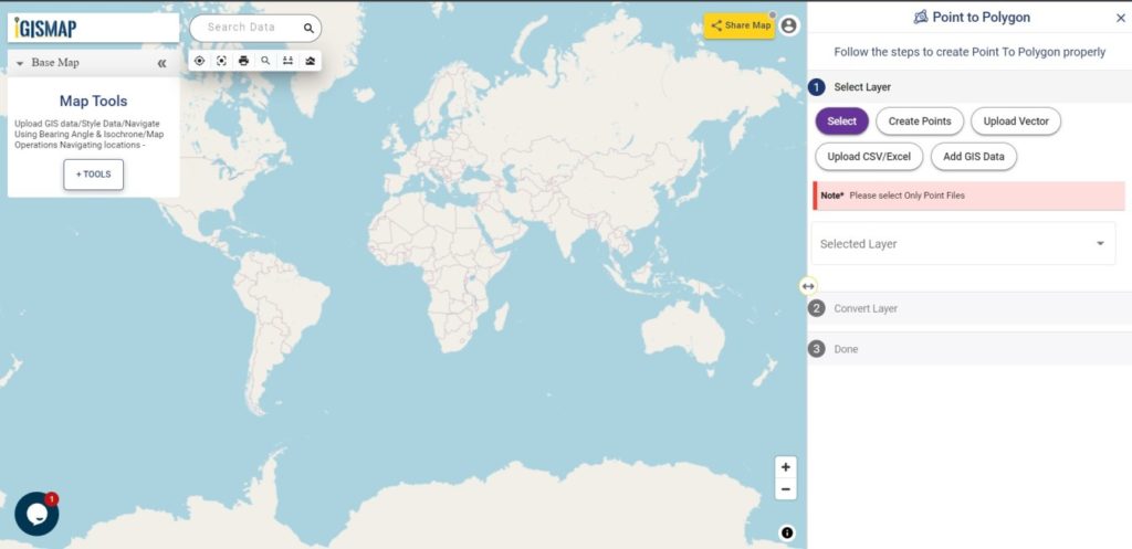 IGISMap Point To Polygon tool