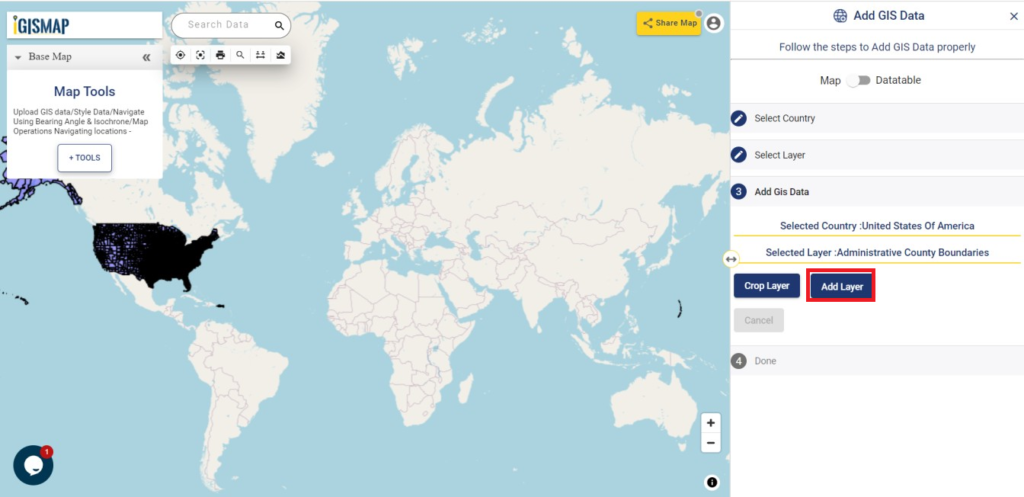 Add GIS Data - Add Layer