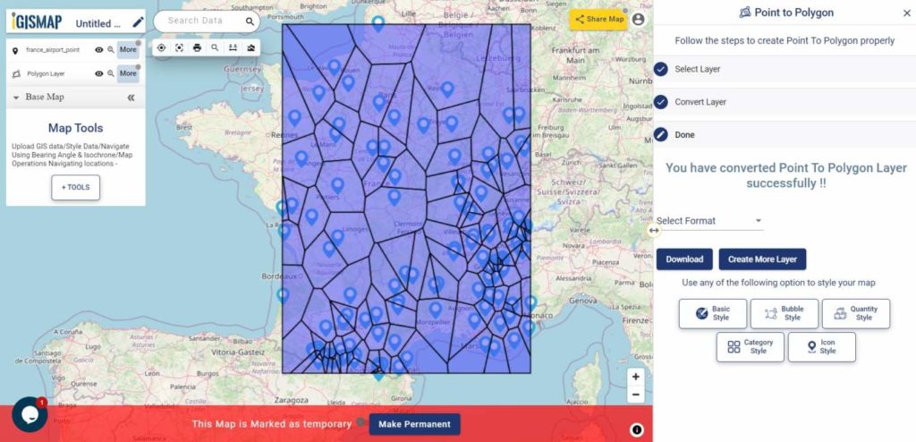 Generate Voronoi Polygon from the GIS data