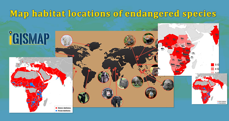 Map habitat locations of endangered animals & keep track of their living - Map habitat locations of endangered animals & keep track of their living -