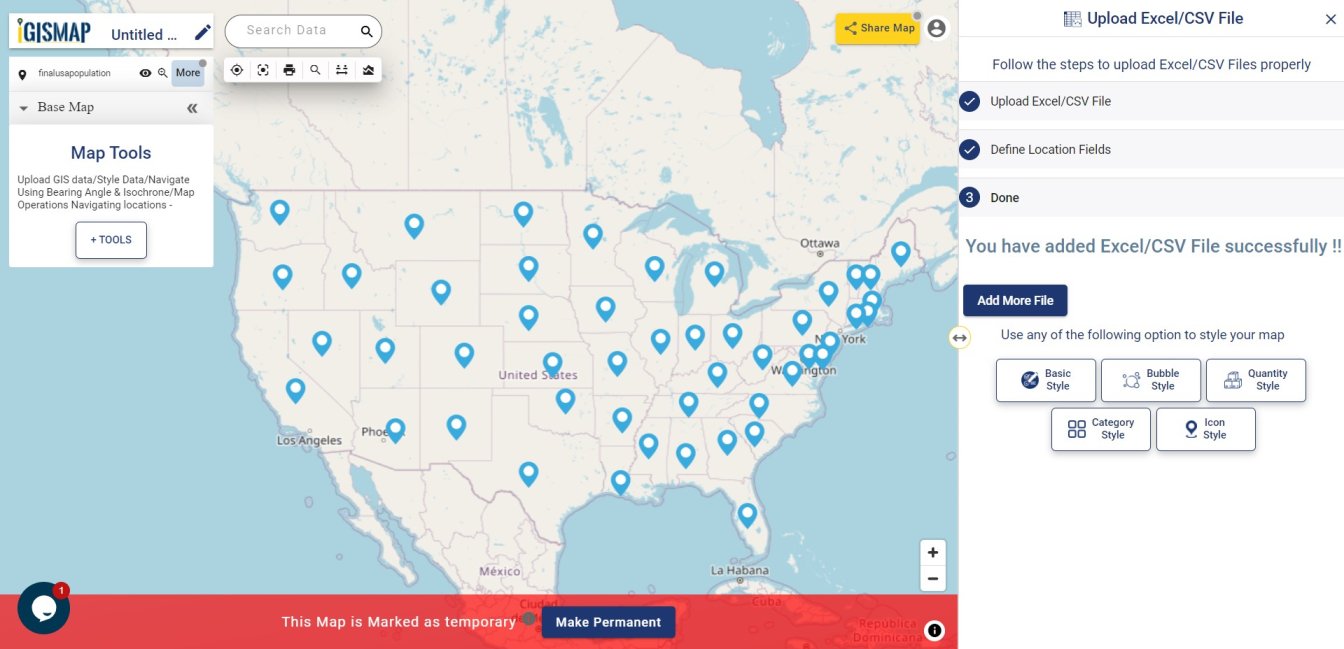 How to create Bubble Map for point GIS data