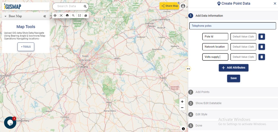 Add Telephone pole locations information