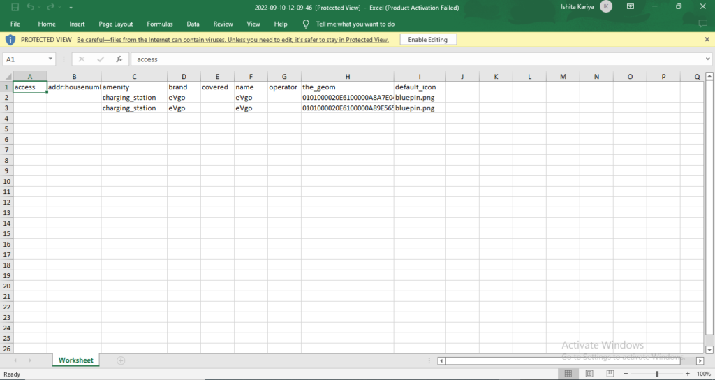 Excel sheet-Filtered data by proximity analysis
