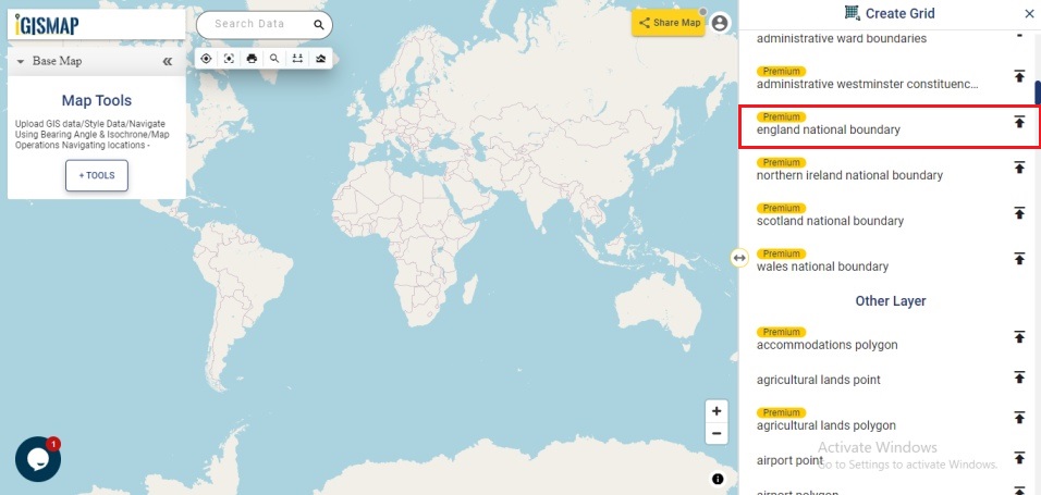 Add GIS Data - Select Country