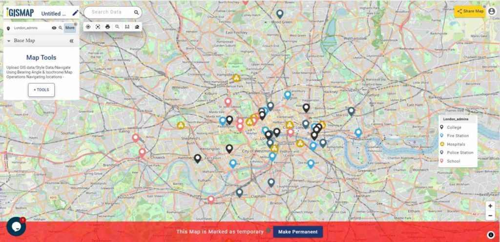 Administrative Locations in London