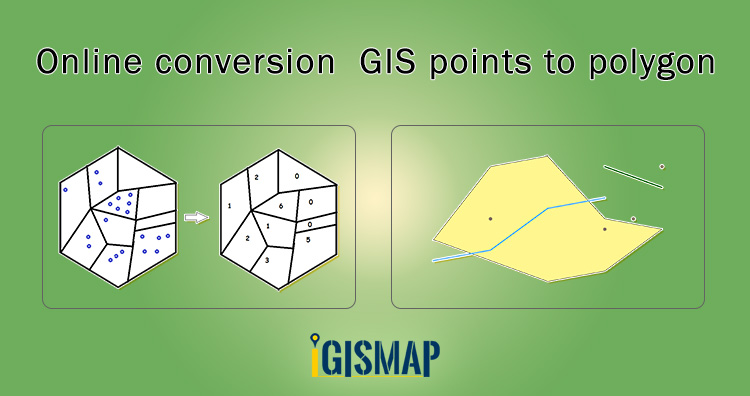 Online conversion of GIS points to polygon