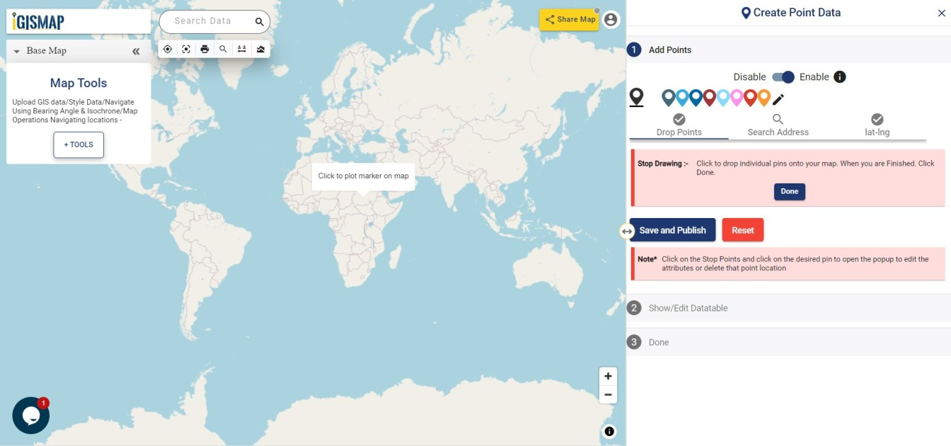 Plot ATM locations on a map and embed on your website
