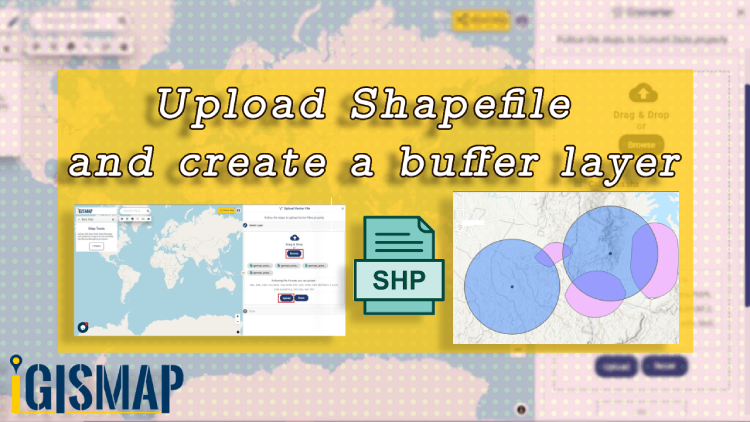 Upload shapefile and create a buffer layer