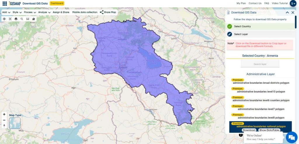 Armenia National Boundary