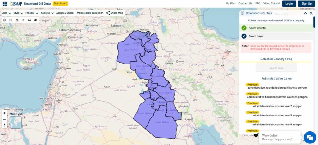 Iraq GIS Data