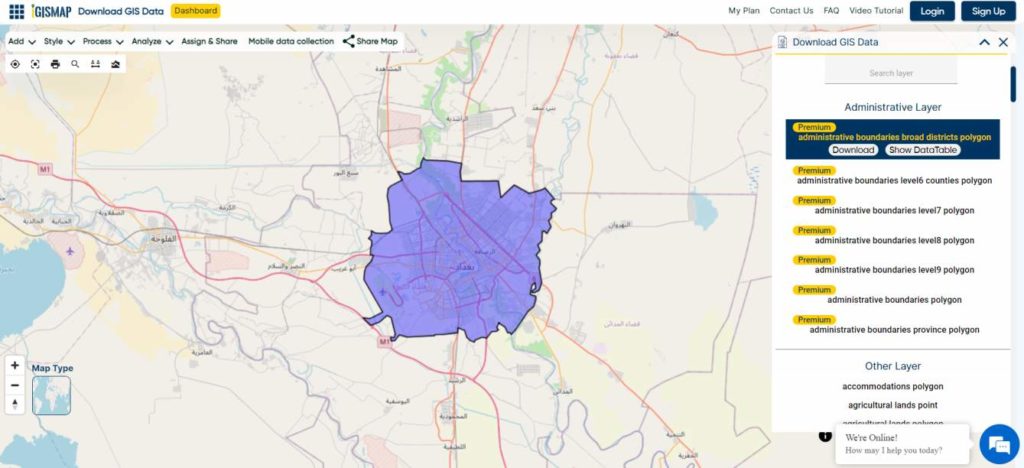 Iraq Capital City Boundary