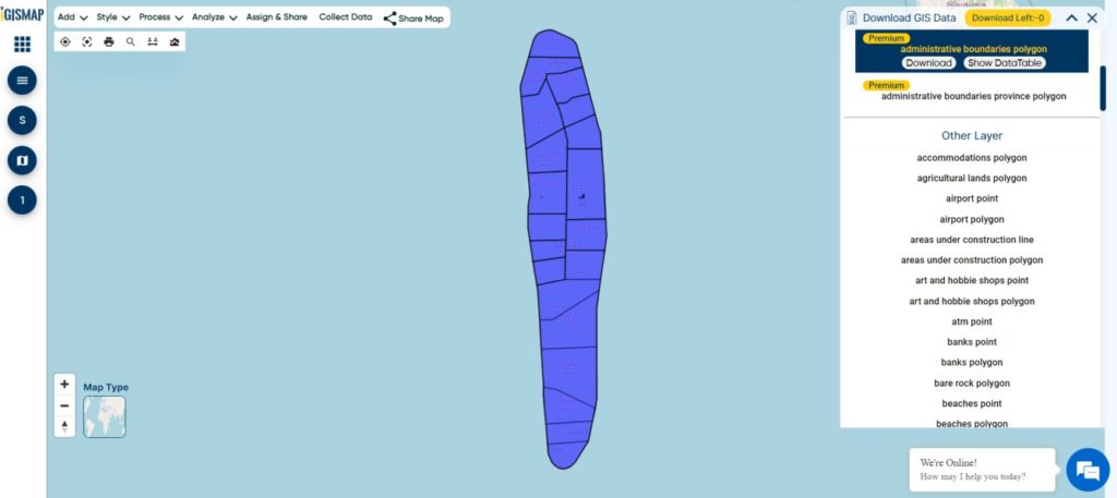 Maldives Atolls boundaries